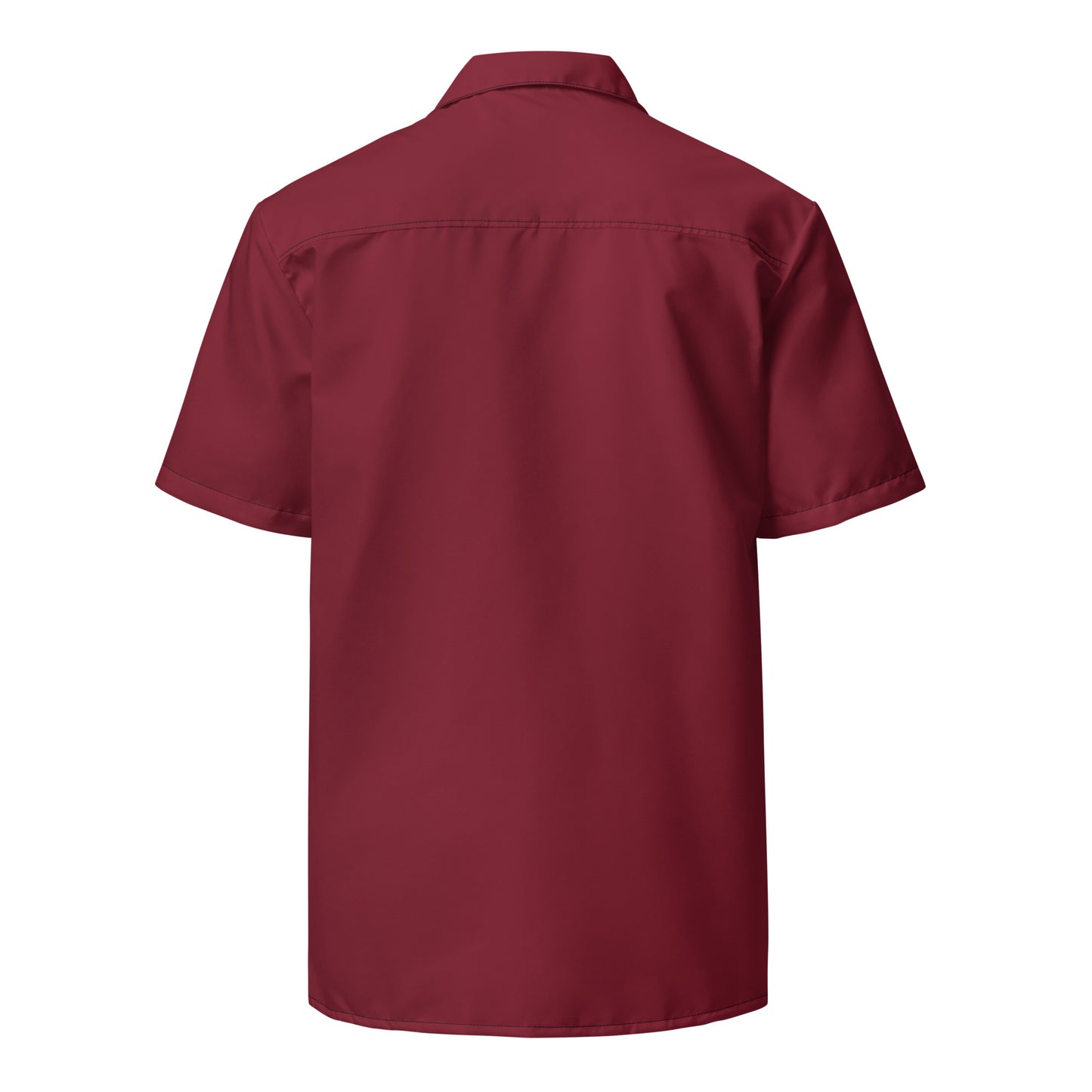 Men's Burgundy Button Shirt