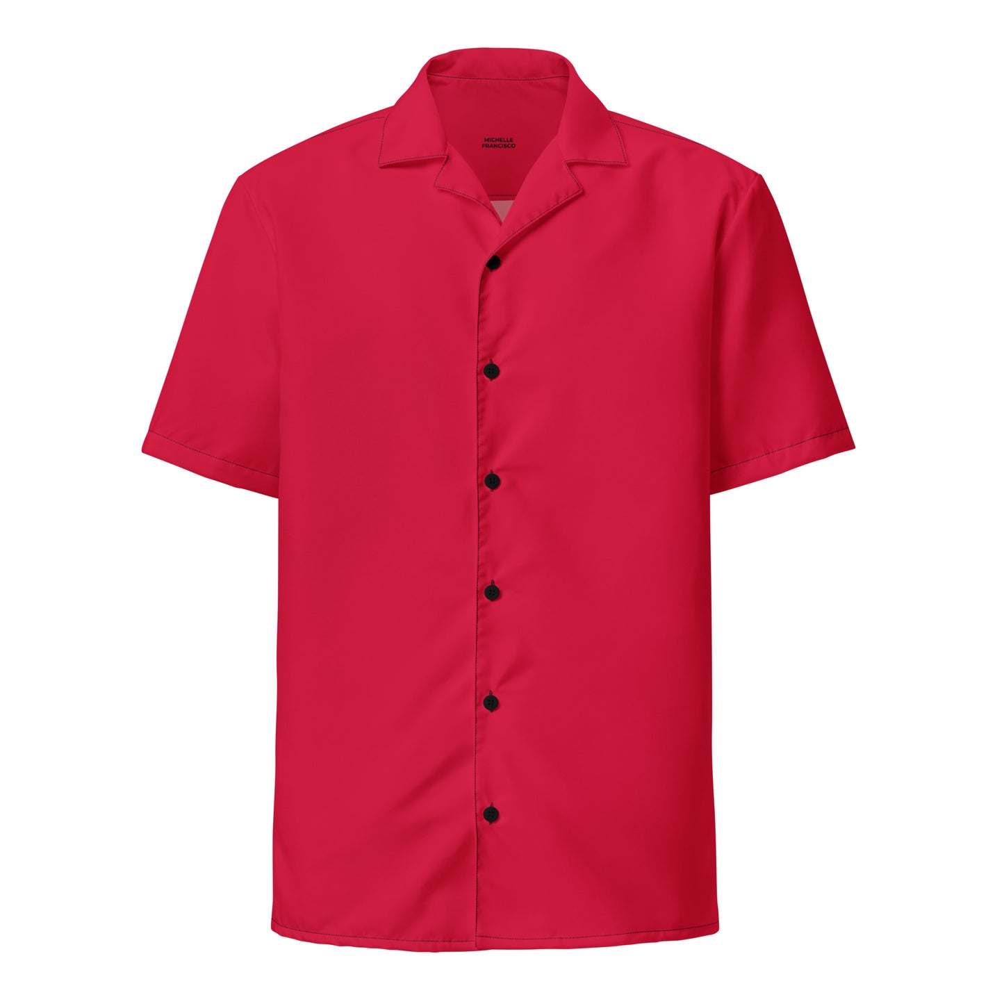 Men's Crimson Button Shirt