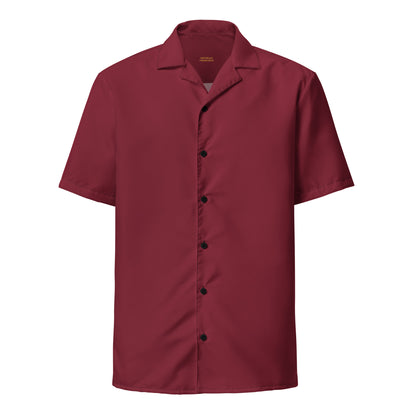 Men's Burgundy Button Shirt