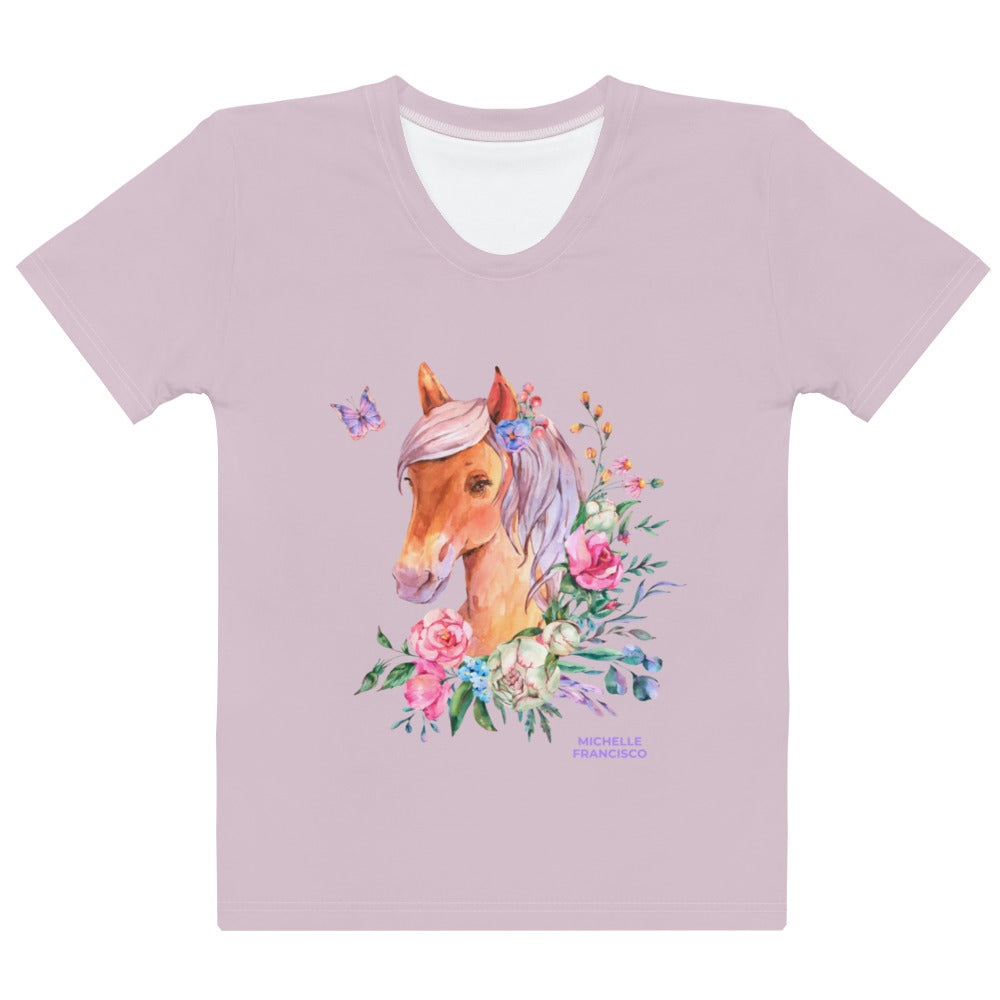 Horse Lady Crew Neck T-shirt