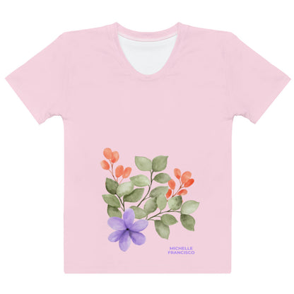 Anne Pink Crew Neck T-shirt