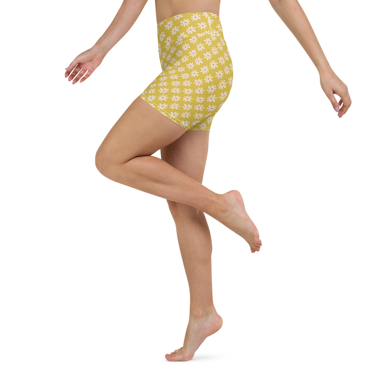 Power Yellow Yoga Shorts