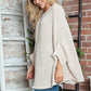 Round Neck Batwing Sleeve Sweater