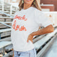 TOUCH DOWN Mock Neck Short Sleeve Knit Top