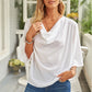 Short Sleeve Draped Blouse