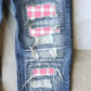 Distressed Printed Straight Jeans