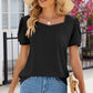 Eyelet Puff Sleeve T-Shirt