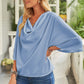 Short Sleeve Draped Blouse