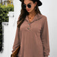 Half Button Long Sleeve T-Shirt