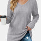 V-Neck Long Sleeve T-Shirt