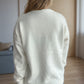 Round Neck Drop Shoulder Long Sleeve Sweater