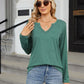 Notched Long Sleeve T-Shirt - Michelle Francisco