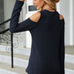 Round Neck Cold Shoulder T-Shirt