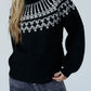 Contrast Turtleneck Long Sleeve Sweater