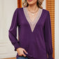 V-Neck Long Sleeve T-Shirt