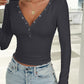 V-Neck Long Sleeve T-Shirt