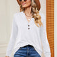 Notched Long Sleeve T-Shirt