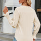 V-Neck Flounce Sleeve T-Shirt