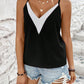 Contrast V-Neck Cami