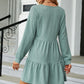 V-Neck Long Sleeve Mini Dress