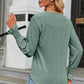 V-Neck Flounce Sleeve T-Shirt