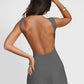 Backless Wide Strap Mini Dress