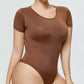 Full Size Round Neck Short Sleeve Bodysuit