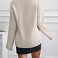 Round Neck Dropped Shoulder Sweater