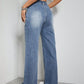 High Rise Wide Leg Jeans with Pockets