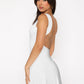 Backless Wide Strap Mini Dress