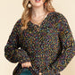 Confetti V-Neck Long Sleeve Sweater