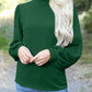 Full Size Mock Neck Long Sleeve T-Shirt