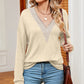 V-Neck Dropped Shoulder T-Shirt