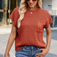 Round Neck Short Sleeve Sweater