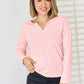 Notched Long Sleeve T-Shirt