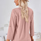 Notched Roll-Tab Sleeve T-Shirt