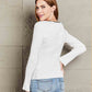 Contrast Sweetheart Neck Ribbed Top