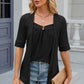 Eyelet Half Sleeve T-Shirt