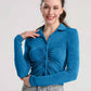 Ruched Button Up Long Sleeve T-Shirt
