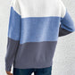 Color Block Boat Neck Sweater