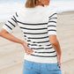 Round Neck Half Sleeve Knit Top