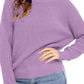 Crisscross Back Boat Neck Sweater