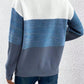 Color Block Drop Shoulder Long Sleeve Sweater