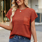 Round Neck Short Sleeve Sweater