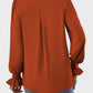 V-Neck Flounce Sleeve Top