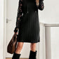 Lace Patchwork Long Sleeve Hooded Dress