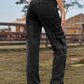 High Waist Cargo Jeans