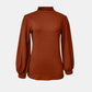 Full Size Mock Neck Long Sleeve T-Shirt