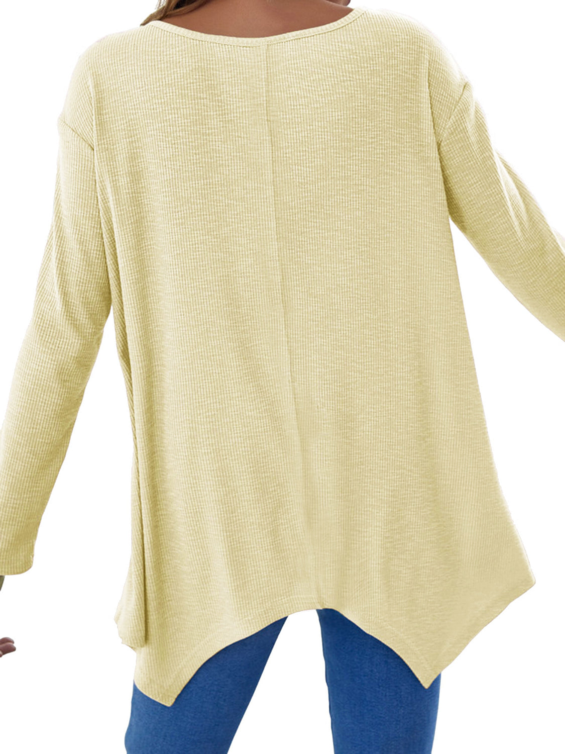 Full Size V-Neck Long Sleeve T-Shirt