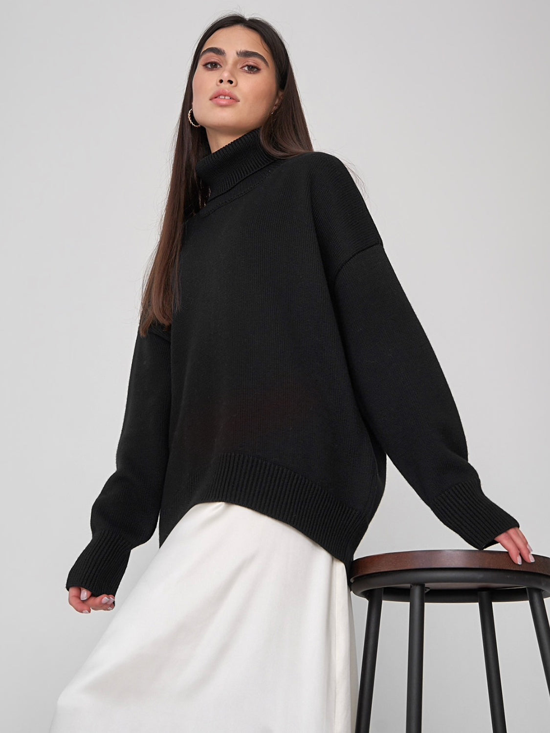 Turtleneck Long Sleeve Sweater